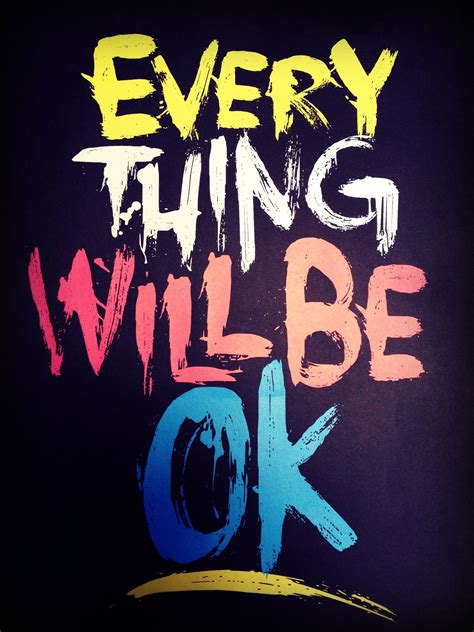 Everything Will Be Ok Neon Signs Everything Will Be Ok Typography