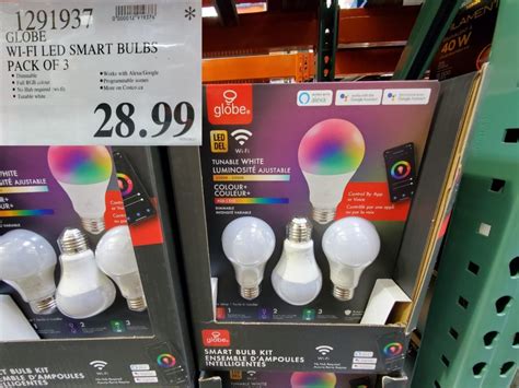 1291937 Globe Wi Fi Led Smart Bulbs Pack Of 3 28 99 Costco East Fan Blog