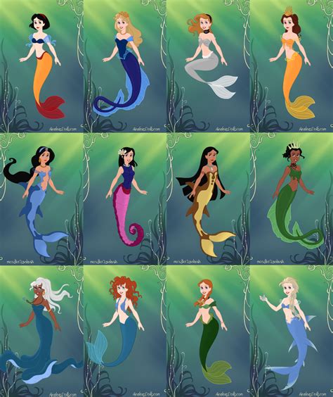 Disney Mermaids By Medieavalbeabe On Deviantart