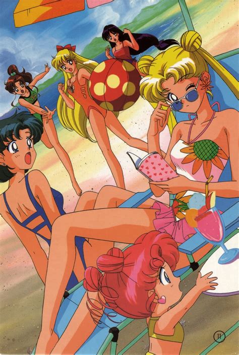 Sailor Moon Aino Minako Chibichibi Hino Rei Kino Makoto Mizuno Ami