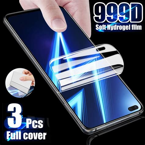 3pcs Screen Protector Hydrogel Film For Oppo Realme Gt 8 7 6 5 Pro Protective Film For X2 X50 X7