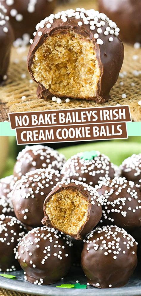 It isn't christmas without dozens and dozens of cookies coming out of the oven to take to friends, to give as gifts, and share at the table around the holidays. No Bake Baileys Irish Cream Cookie Balls | Recipe | Holiday cookie recipes, Cookies, cream, Best ...