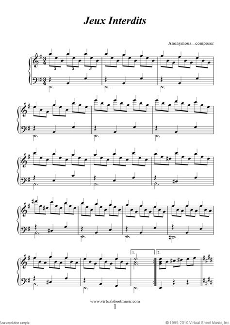 A la recherche de partition guitare jeux interdits ? Free Jeux Interdits (Spanish Romance) sheet music for ...