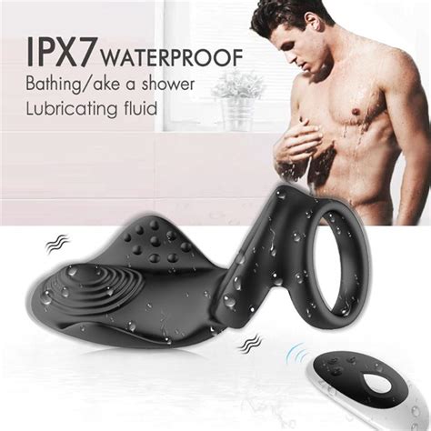 Buy Vibrating Penis Massager Ring Dildo Sex Toys Men Male Chastity Cage