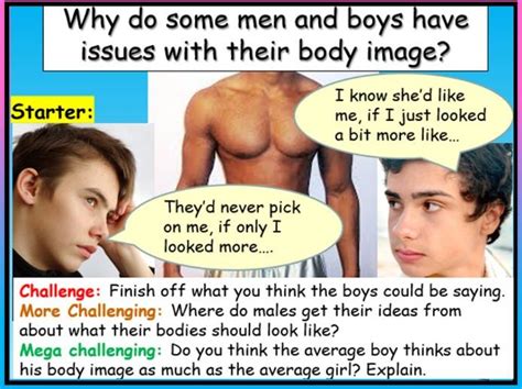 male body image pshe teaching resources