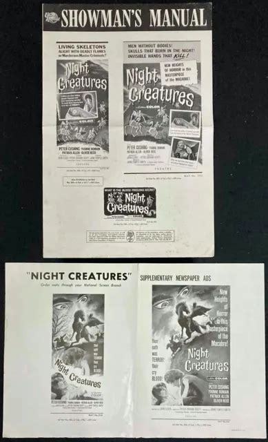 Night Creatures Aka Captain Clegg Original Us Press Campaign Book