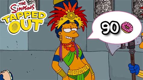 The Simpsons Tapped Out Mayan Marge Premium Character Walkthroughs