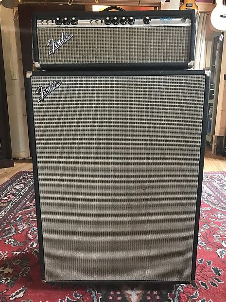 Fender Bassman 100 And Matching 2x15 Cab 1970s Reverb