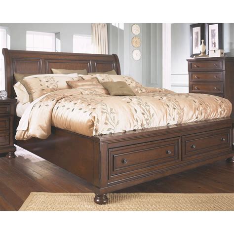 Shop ashley furniture homestore online for great prices stylish furnishings and home decor. Porter King Storage Sleigh Bed in Ashley Furniture Store ...