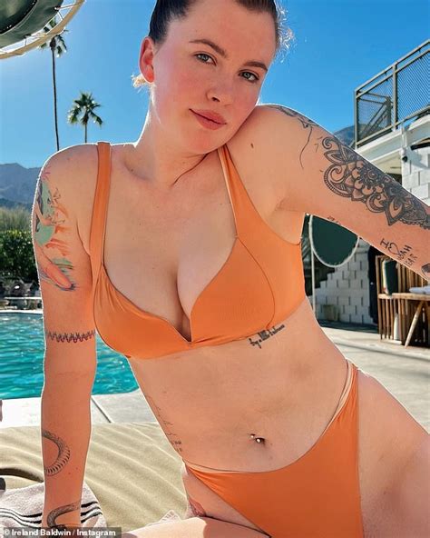 Ireland Baldwin Sends Temperatures Soaring In A Peach Bikini