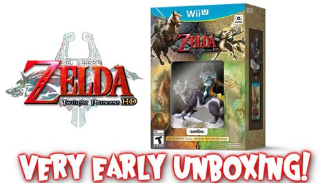 Zelda Twilight Princess Hd Amiibo Bundle Early Unboxing Youtube