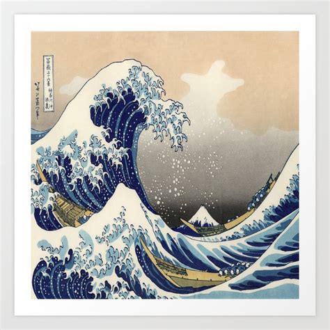 Seascape Painting Japanese Ukiyo E Art The Great Wave Off Kanagawa Art