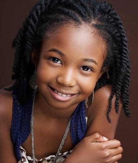 The bent twists are directed upward and forward to give. Cute As A Button Child Hairstyle ⋆ African American ...