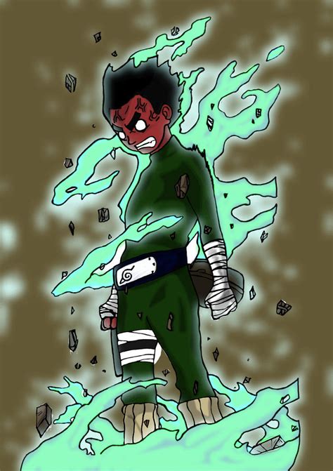 Rock Lee Opening Gates By Taifuulee On Deviantart