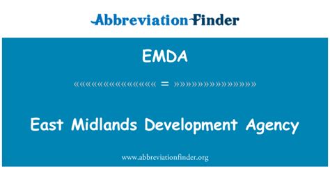 Emda Definición East Midlands Development Agency East Midlands