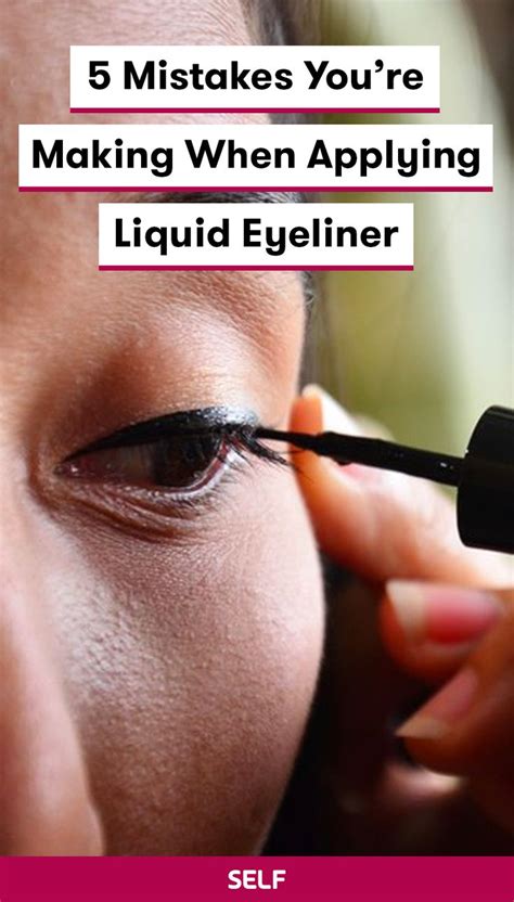 5 Mistakes Youre Making When Applying Liquid Eyeliner Liquid