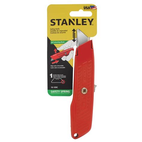 Stanley Self Retracting Safety Utility Knife Orange The
