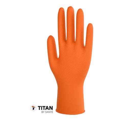 Orange Diamond Grip Heavy Duty Powder Free Nitrile Gloves Fendwrapauto