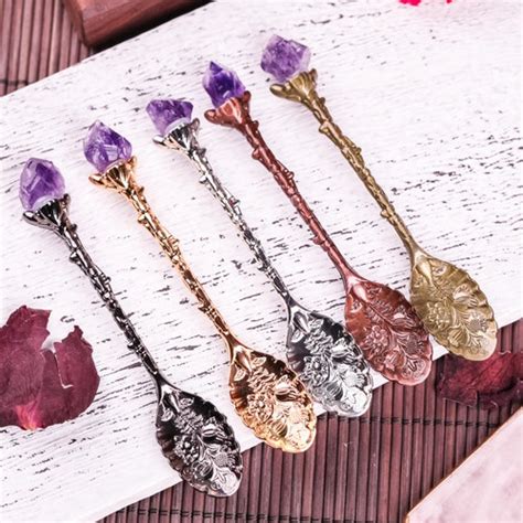crystal spoons etsy