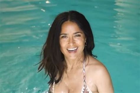 Mexican American Actress Salma Hayek Posted A New Jaw Dropping Bikini Video Showcasing Her