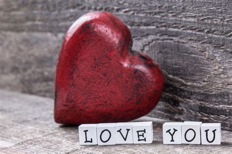 I Love You Sign And Red Heart Free Stock Photo Public Domain Pictures