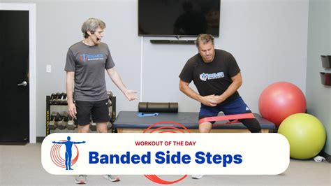 Banded Side Steps Amputee Exercise