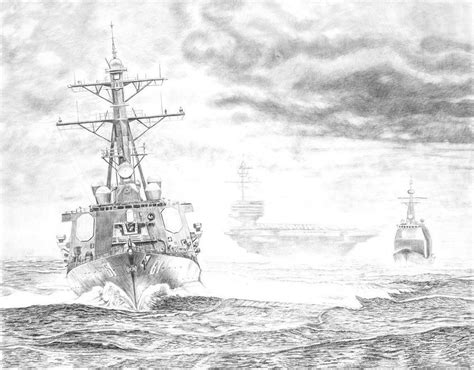 Navy Ship Drawing At Explore Collection Of Navy