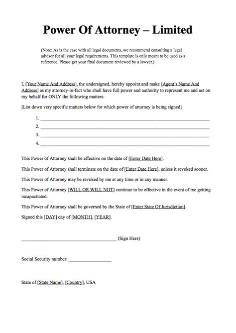 Download 26 Power Of Attorney Letter Sample Authorization For Company