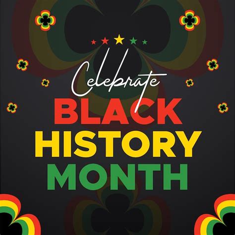Premium Vector Black History Month Celebrated February National Black