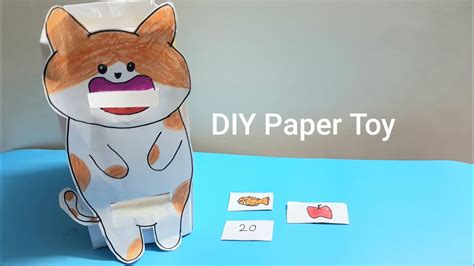 Diy Cutest Cat Paper Toys Magic Paper Crafts Fun Cat Game Diy
