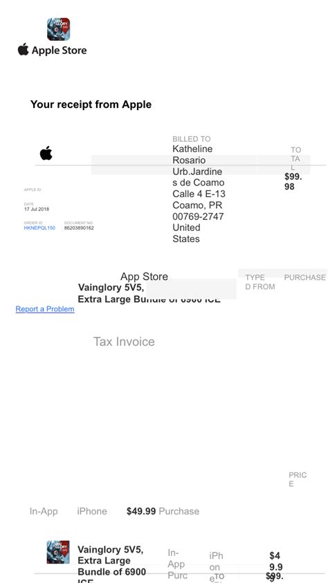 Received Purchase Email Receipt For A Lar Apple Community