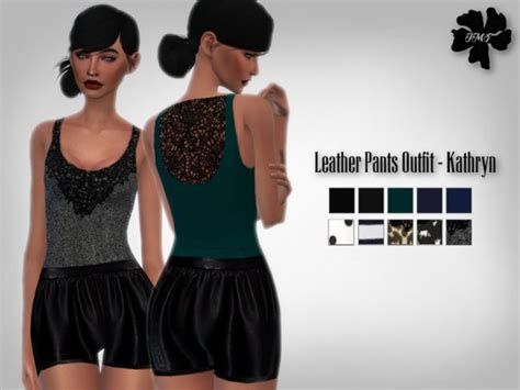 Imf Leather Pants Outfit Kathryn By Izziemcfire At Tsr Sims 4 Updates