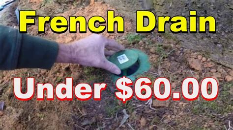 So, if you have drainage issues in your garden or yard, you can solve them by installing a french drain. Do it Yourself, French Drain, Under $60.00 - YouTube