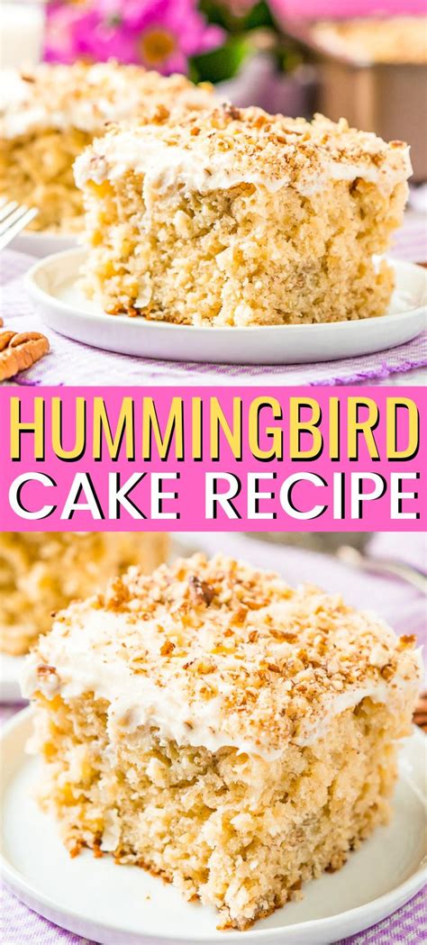 Hummingbird Cake Is A Classic Recipe Made With Mashed Bananas Crushed Pineapple And Shredde