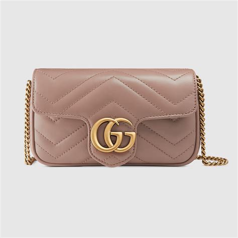 Gg Marmont Matelassé Leather Super Mini Bag Gucci Womens Leather