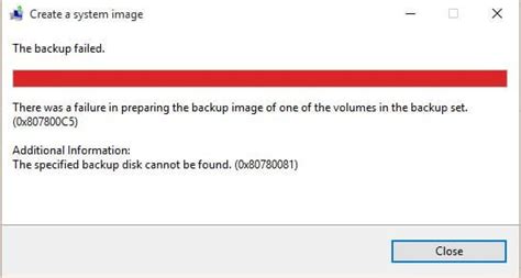 Windows 10 Backup Error 0x807800c5 How To Solve It Easily