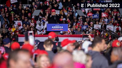 trump rally underscores gop tension over how to win in 2022 the new york times