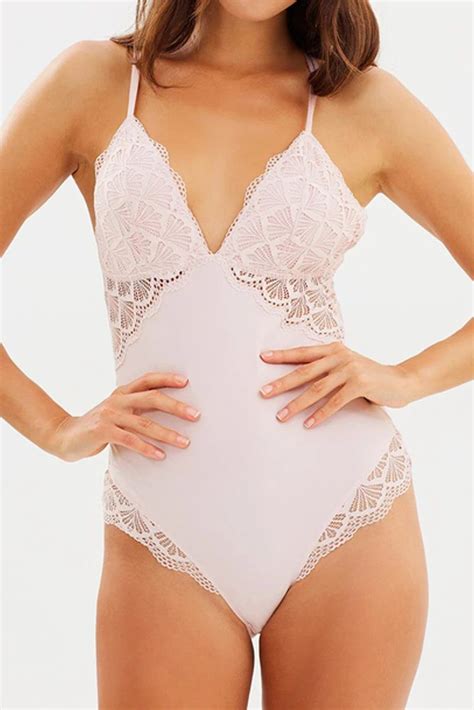Highlight Your Best Assets In The Stunning Ava Bodysuit This Blush
