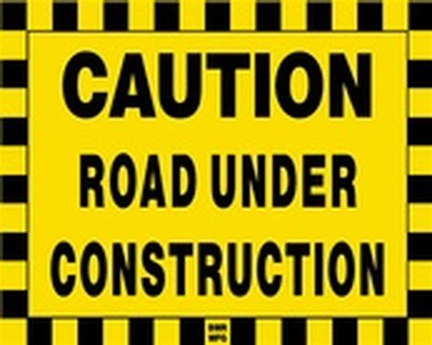 Buy Tcs18 Caution Road Under Construction Sign Bmr Mfg Inc