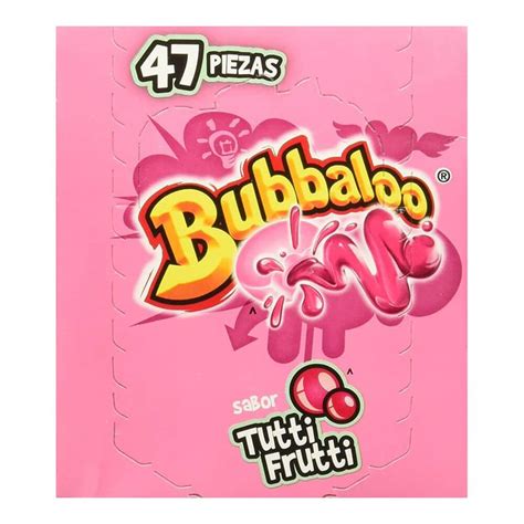 Bubbaloo Liquid Filled Bubblegum Tutti Frutti 47 Piece Box