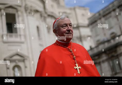 Newly Elected Cardinal Vincent Gerald Nichols Walks At The End Of A