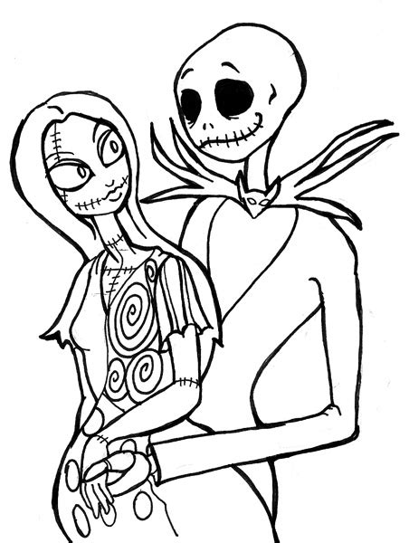 Free Printable Nightmare Before Christmas Coloring Pages - Best