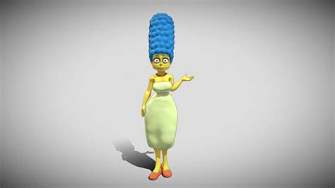 Marge Simpson 01 Pose Buy Royalty Free 3d Model By Placidone Bea3784