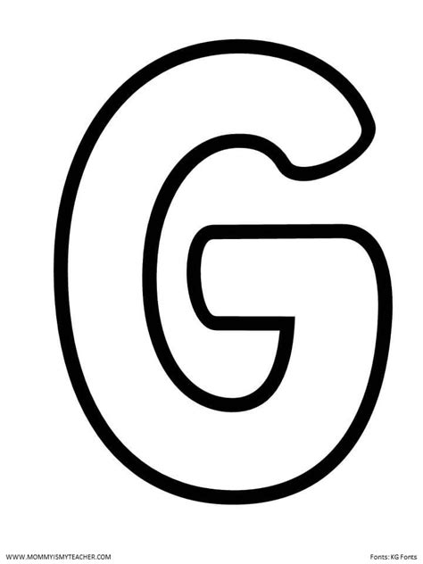 LETTER G PRINTABLES — Mommy is My Teacher | Alphabet letters to print