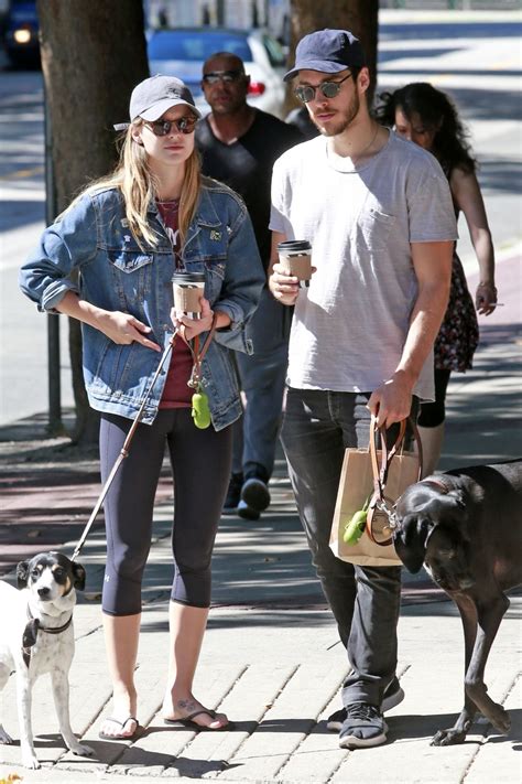 Melissa Benoist And Chris Wood Walks Their Dogs On National Dog Day In