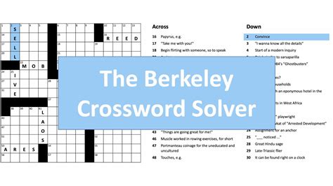 The Berkeley Crossword Solver Demo Youtube