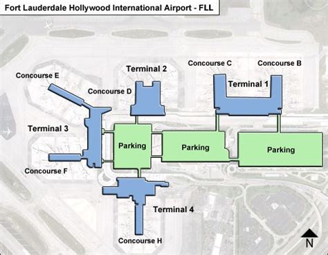 Fort Lauderdale Hollywood Fll Airport Terminal Map