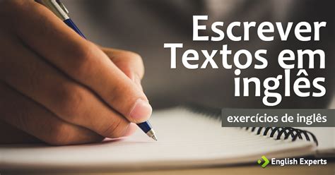 Escrever Em Inglês Texto