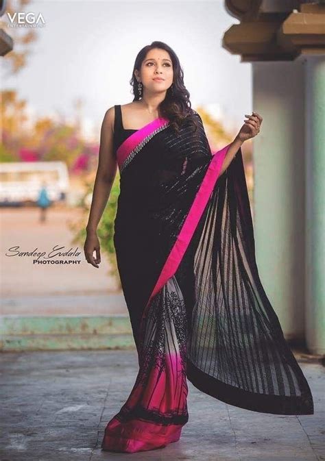 pin by ashok on ashok beautiful indian actress indian designer sarees black saree