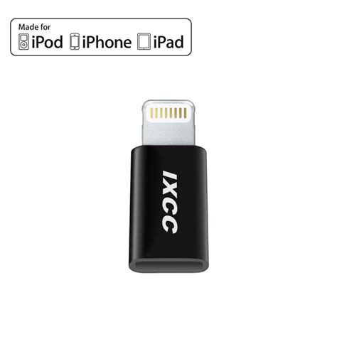 Ixcc Micro Usb To Apple Mfi Certified 8 Pin Lightning Adapter For
